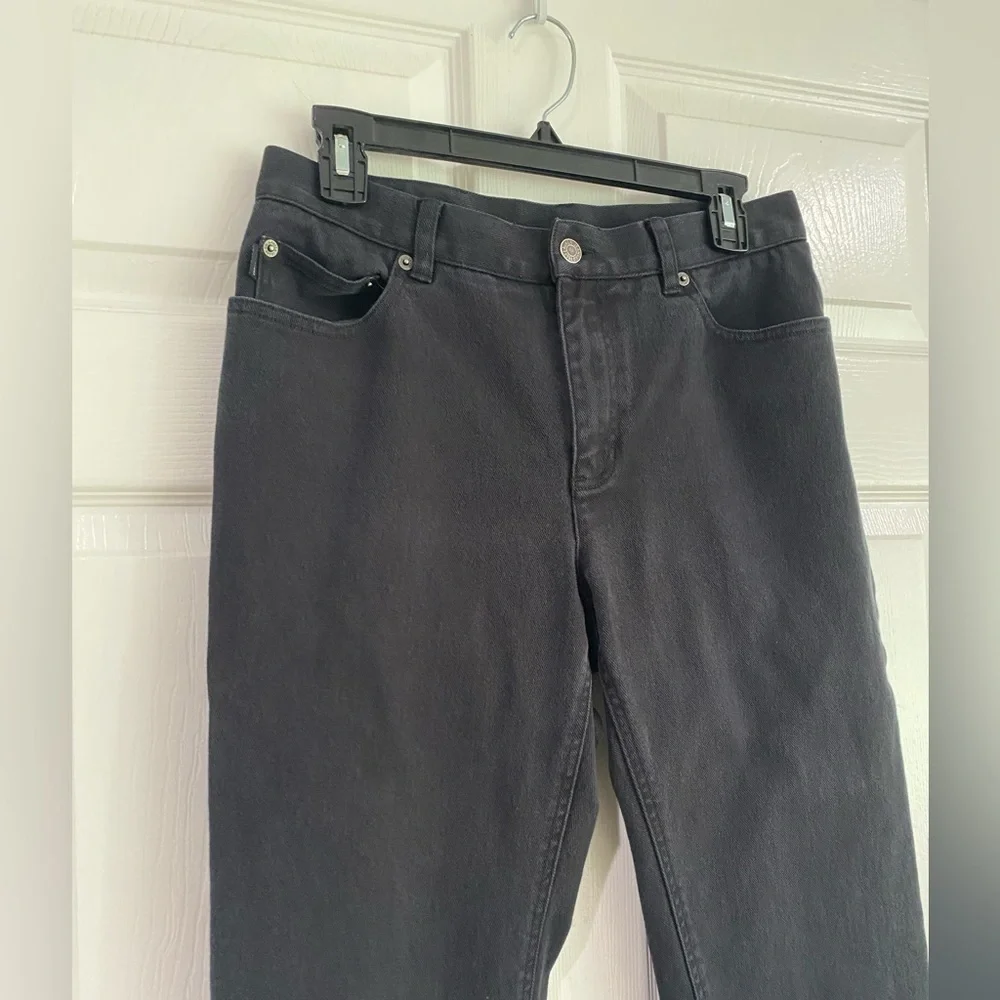 Ralph Lauren Jeans Co. Black Straight Leg Denim Women’s Size 8 Minimal